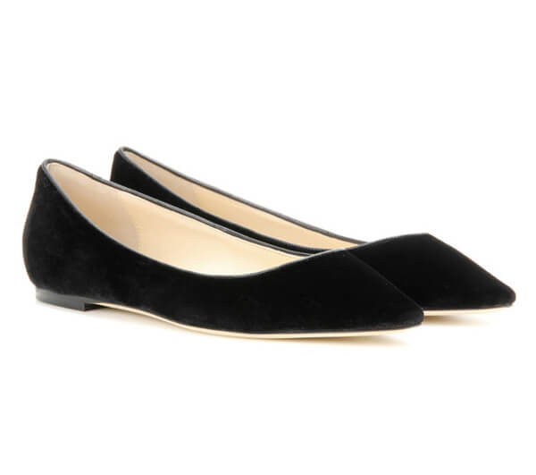 16-17AW Jimmy choo ジミーチュウスーパーコピー Romy ベルベット バレリーナ